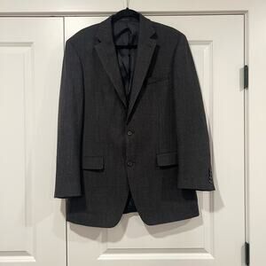 Lauren‎ Ralph Lauren Men's Sports Coat 100% Wool Grey/Navy Size 40L